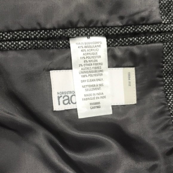 Nordstrom Rack Easton Basketweave Trim Fit Coat - Picture 8 of 8